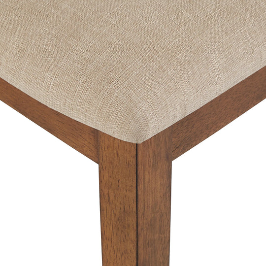 Eleanor Beige Linen Rattan Dining Chairs (Set of 2) by  Classic