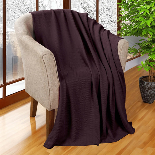 Metro Zig-Zag Chevron All-Season Bedding Cotton Blanket