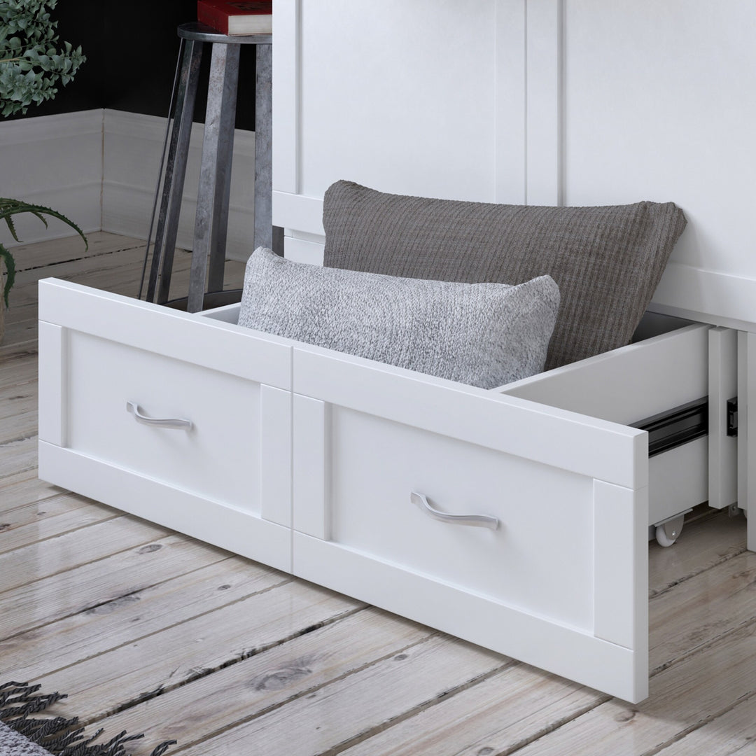 Hamilton Murphy Bed Chest with Mattress and Storage Drawer