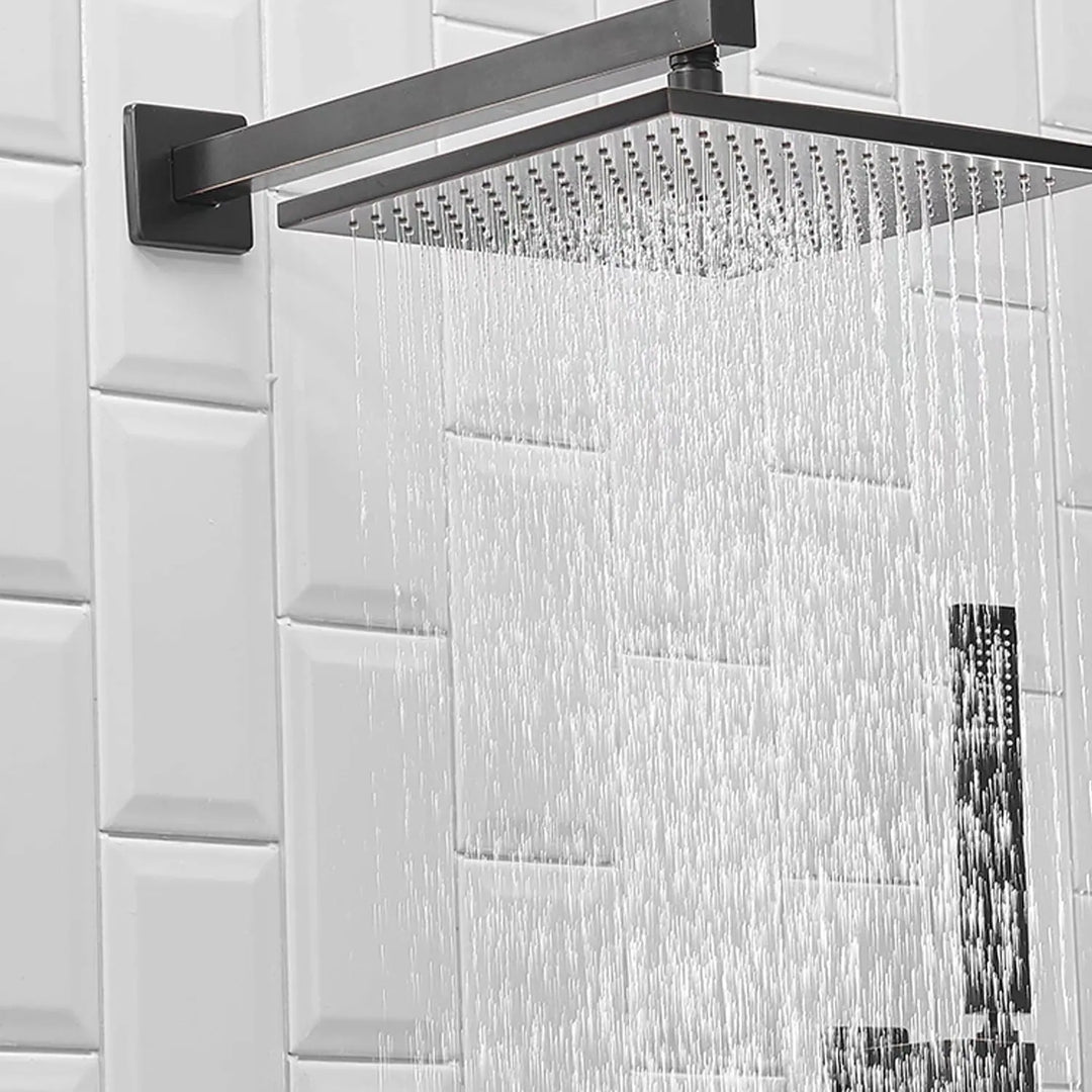 Rain Shower Faucet System Head Oil Rubbed Bronze with 10 Inch