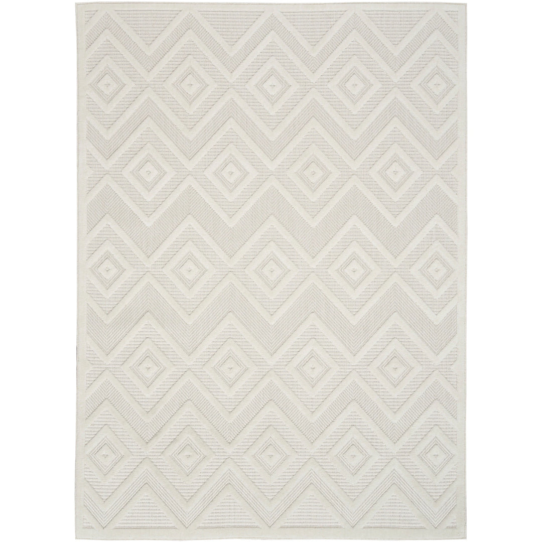 Versatile Indoor/Outdoor Geometric Flatweave Area Rug