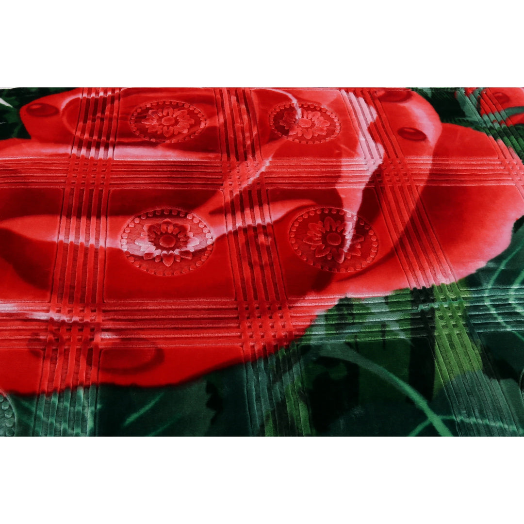 Empyrean Velvet 2 Ply Heavy Reversible Printed Raschel Blanket