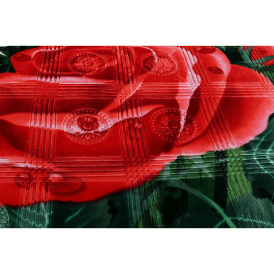 Empyrean Velvet 2 Ply Heavy Reversible Printed Raschel Blanket