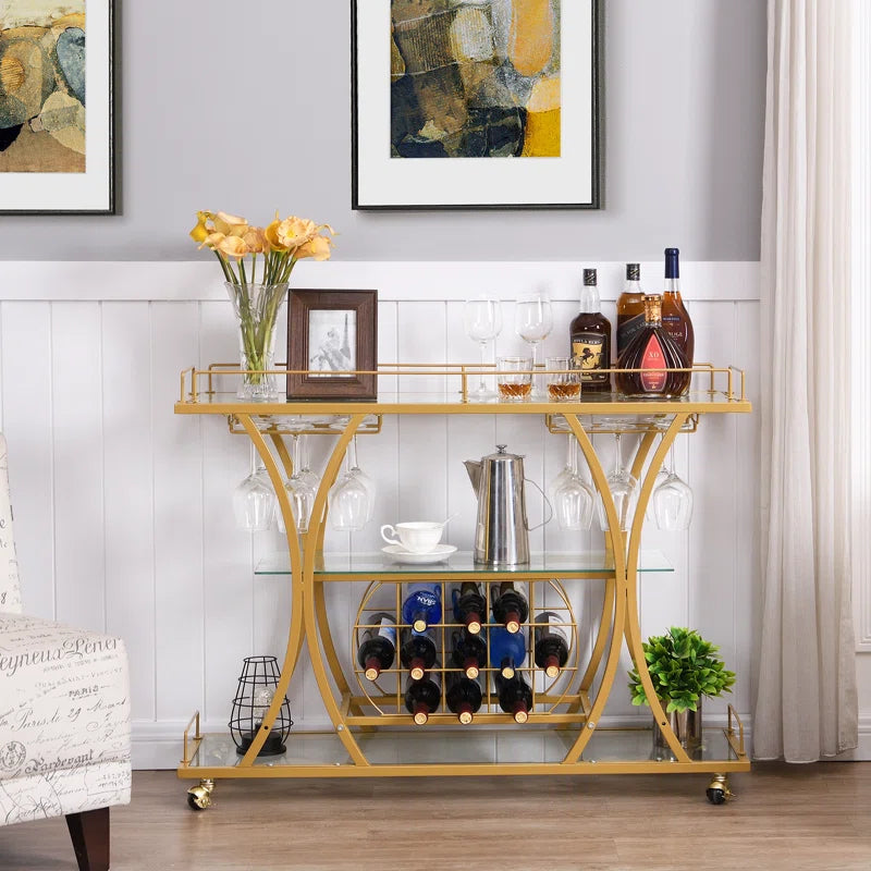 Forbin Metal Bar Cart