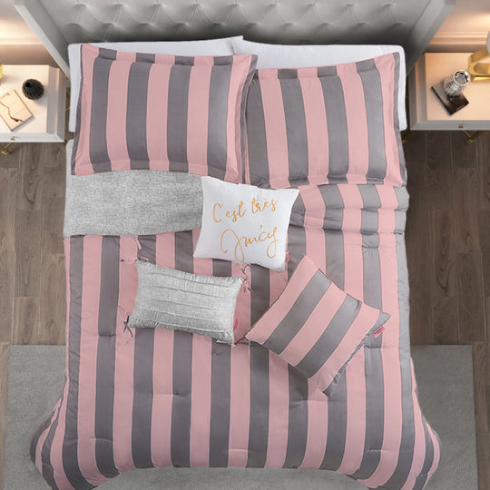 Juicy Reversible Cabana Stripe Bedding Set
