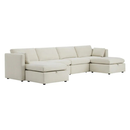 Mia Oversized Modular Sectional Fabric Sofa