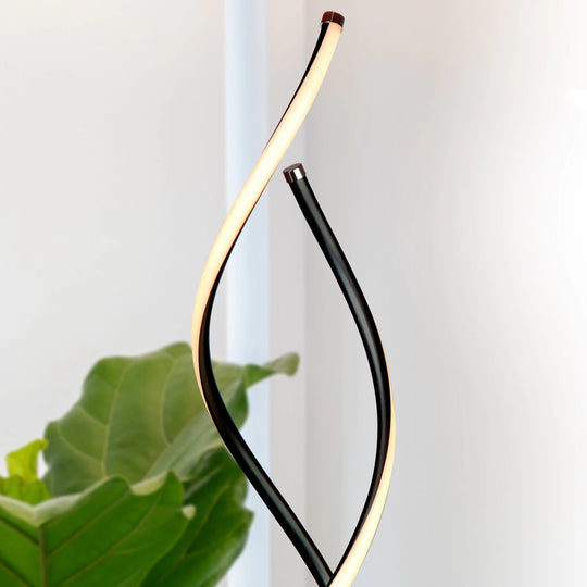 Embrace 60 In. Industrial 2-Light LED Super Bright Floor Lamp with Built-In 3-Way Dimmer Function