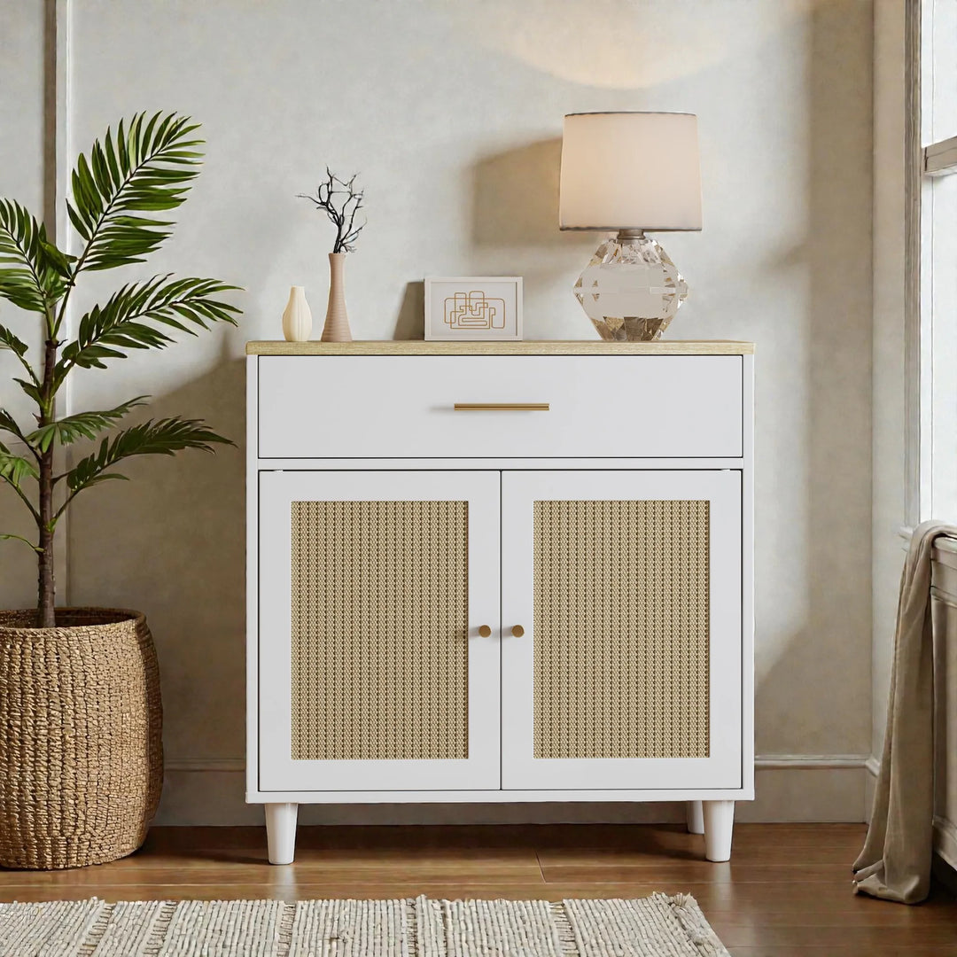 Cat Litter Box Enclosure with Scratch Pad, Hidden Litter Box Furniture Cabinet for Living Room or Office