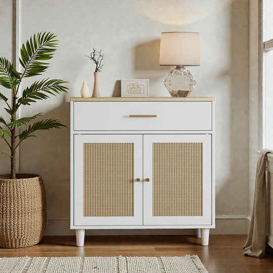 Cat Litter Box Enclosure with Scratch Pad, Hidden Litter Box Furniture Cabinet for Living Room or Office