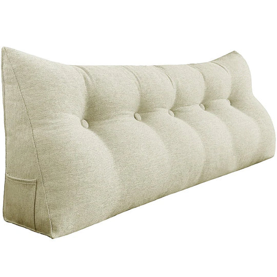 Bed Rest Wedge Reading Pillow Headboard Back Support Cushion