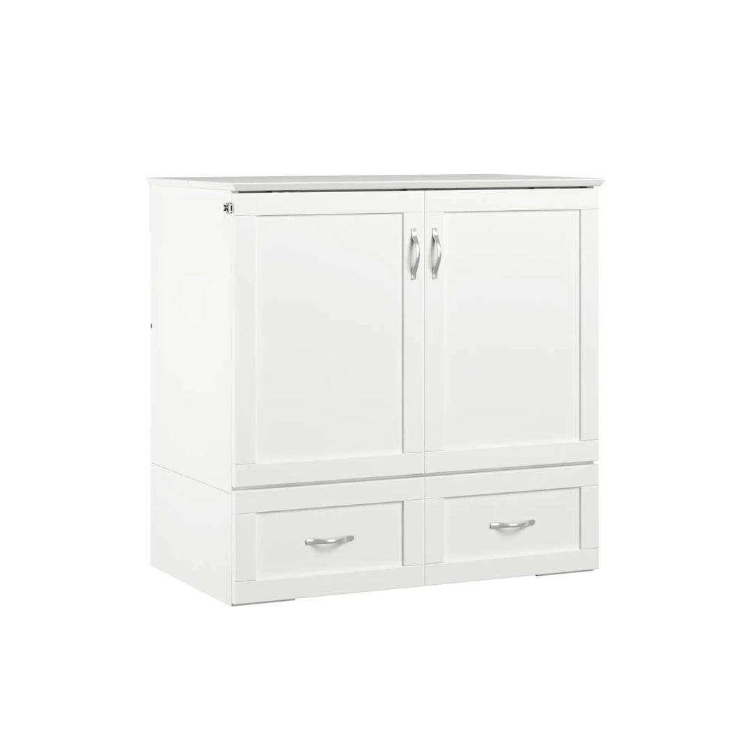 Hamilton Murphy Bed Chest with Mattress and Storage Drawer
