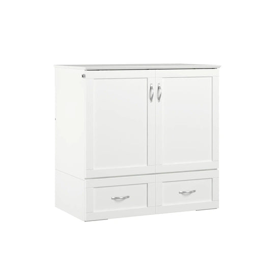 Hamilton Murphy Bed Chest with Mattress and Storage Drawer