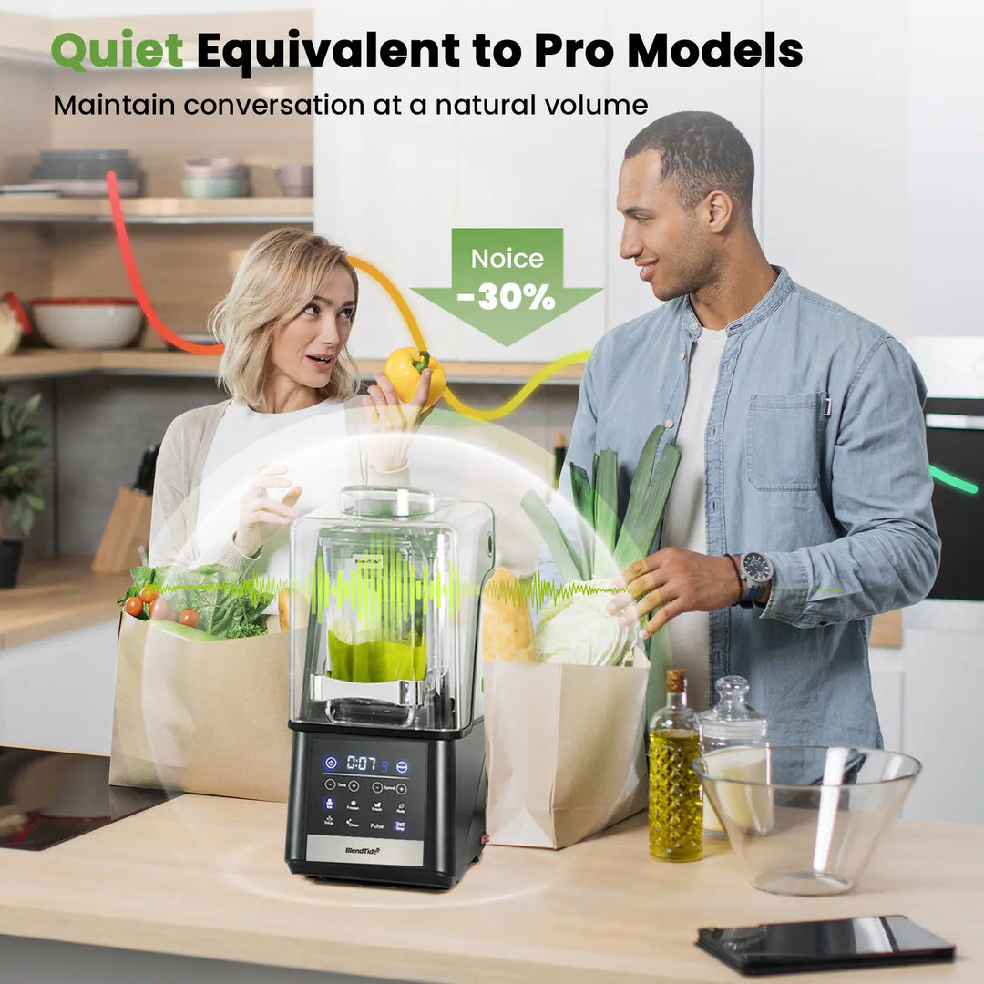 Commercial Vacuum Blender, 1500W High-Speed for Hard Ingredients, 64Oz Large Capacity, Quiet & Self-Cleaning