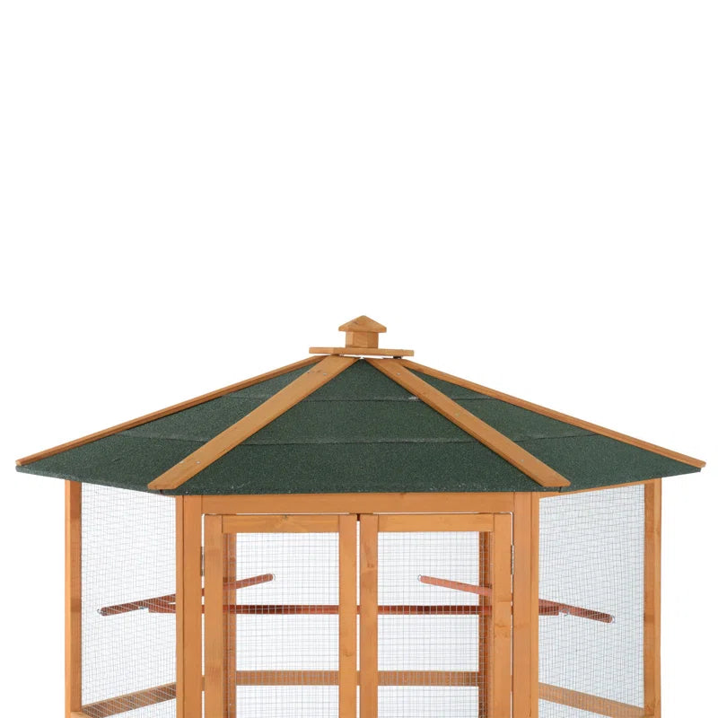 Fielding 65" Pointed Top Flight Cage with Perch