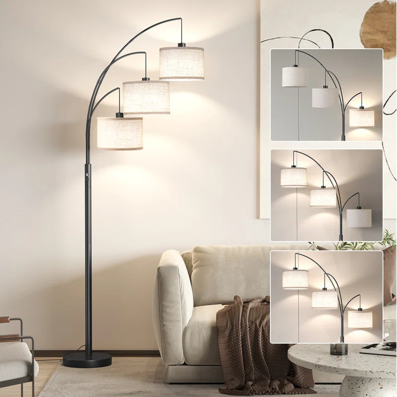 Bidal 3 Lights Modern Arc Tree Floor Lamp