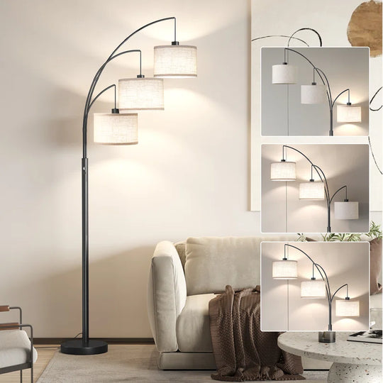 Bidal 3 Lights Modern Arc Tree Floor Lamp