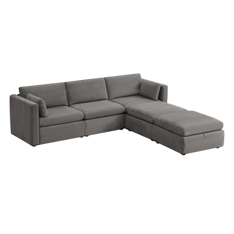 Mia Oversized Modular Sectional Fabric Sofa