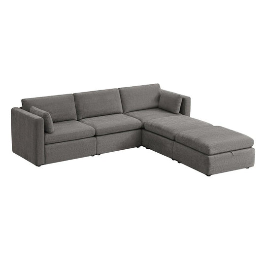 Mia Oversized Modular Sectional Fabric Sofa