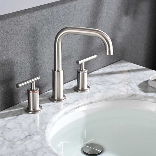 8 Inch Luxury Widespread Bathroom Sink Faucet with Pop-Up Drain