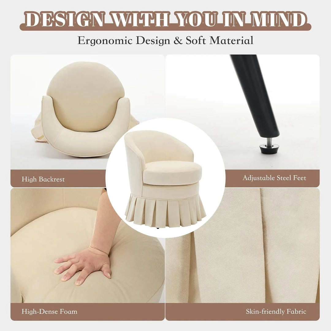 Mid-Century Armchair, Cozy Makeup Chair, Comfy Chair
