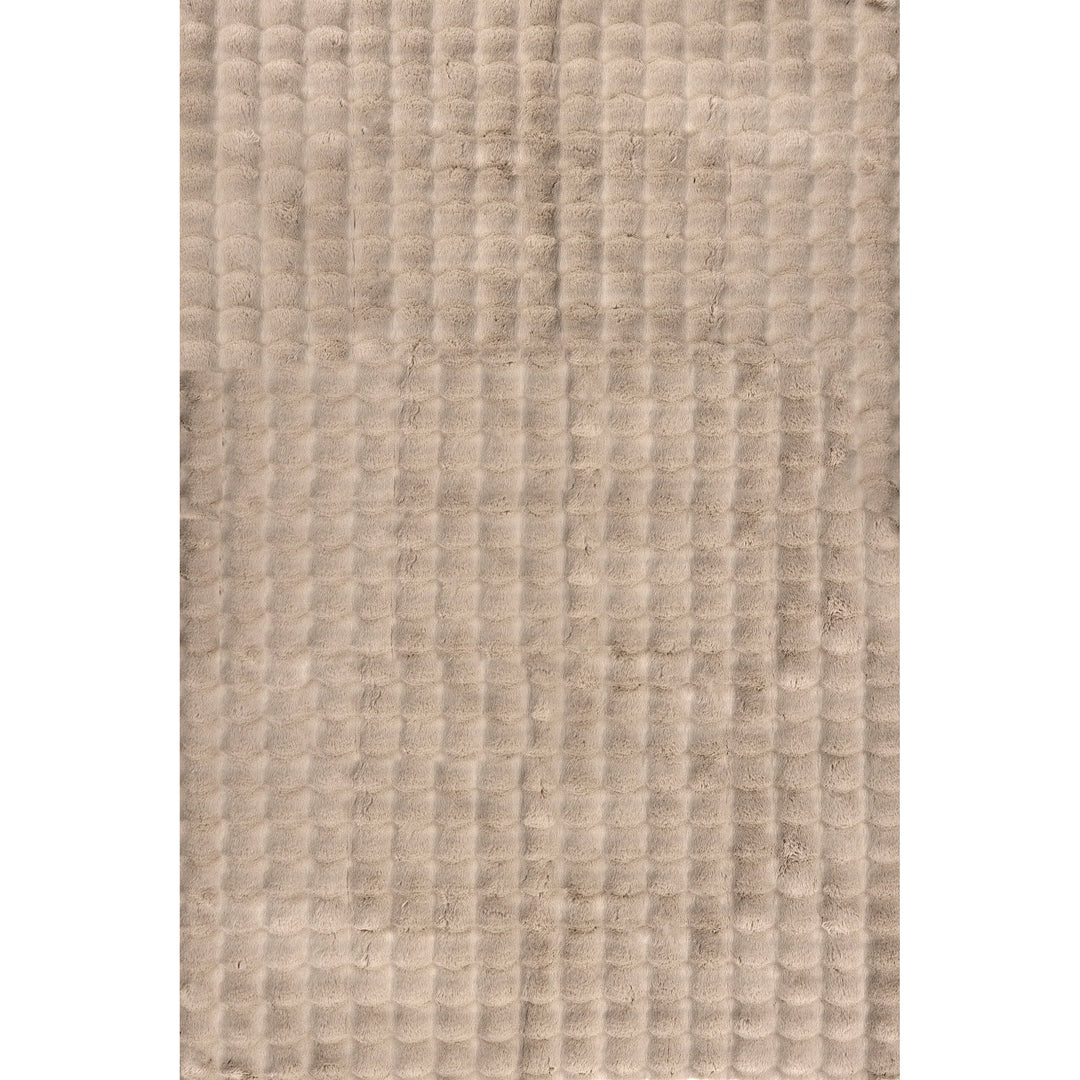 Jeni Solid Plush Machine Washable Area Rug