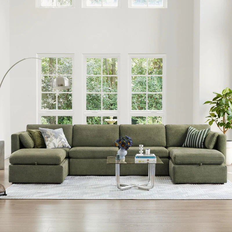 Mia Oversized Modular Sectional Fabric Sofa