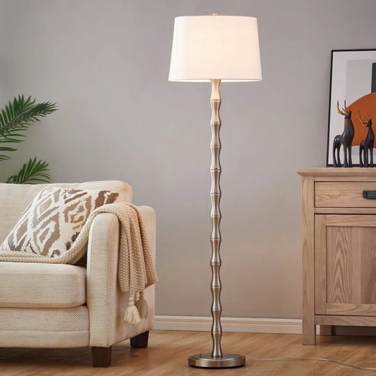 61'' Floor Lamp with Fabric Drum Shade