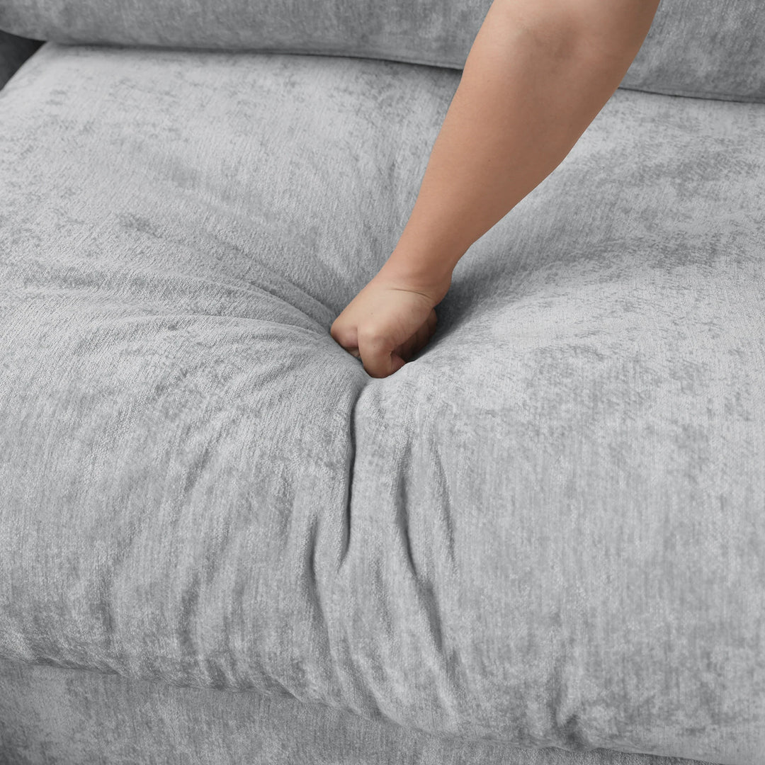 Modern Cloud Sectional Couches for Living Room Set, Chenille U-Shaped Sofa Couch