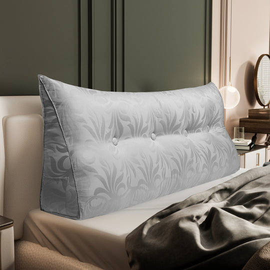 Bed Rest Wedge Reading Pillow Headboard Back Support Cushion