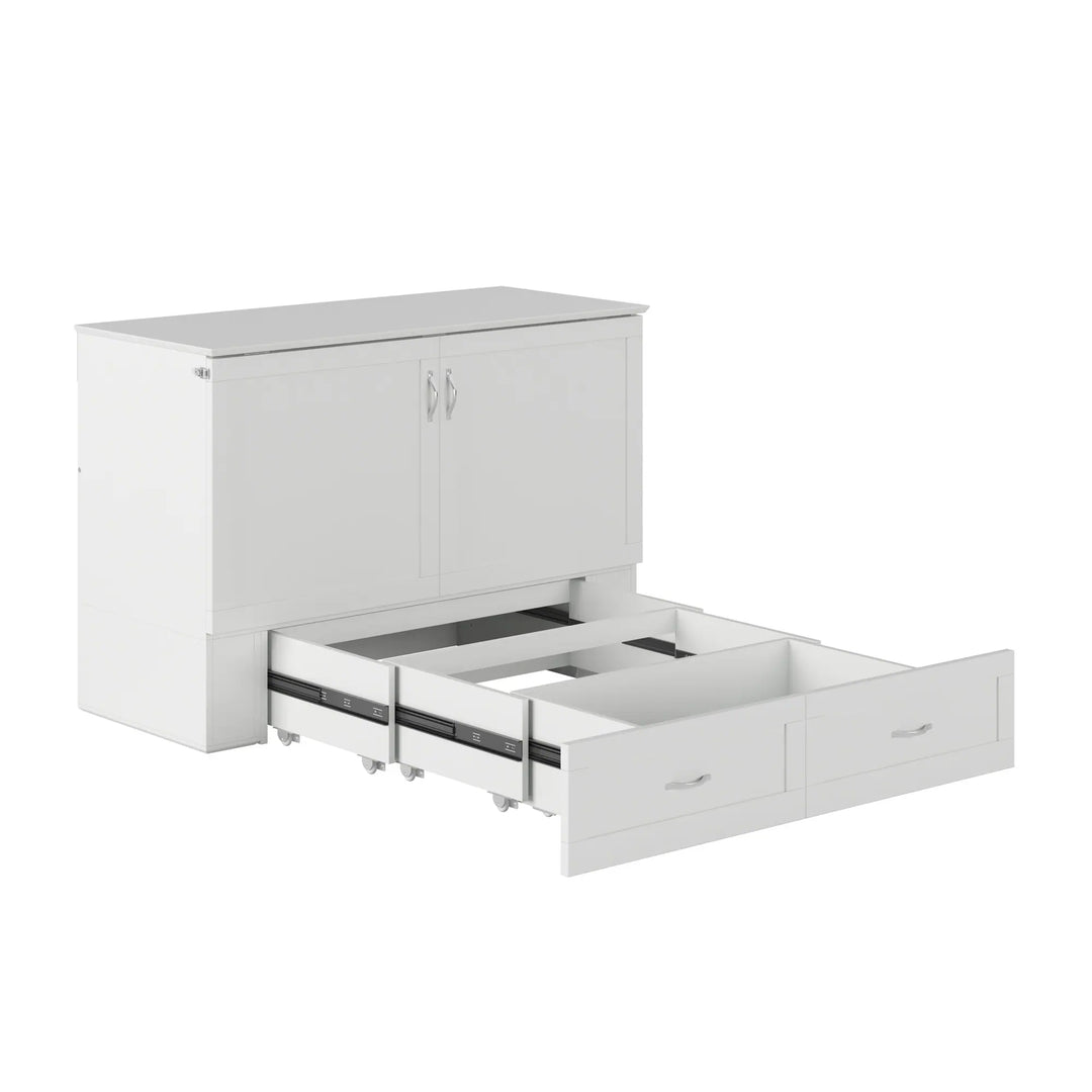 Hamilton Murphy Bed Chest with Mattress and Storage Drawer