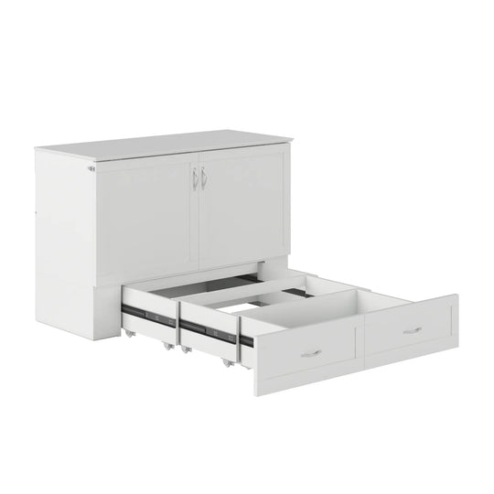Hamilton Murphy Bed Chest with Mattress and Storage Drawer