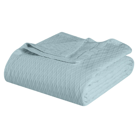 Diamond Weave All-Season Bedding Cotton Blanket