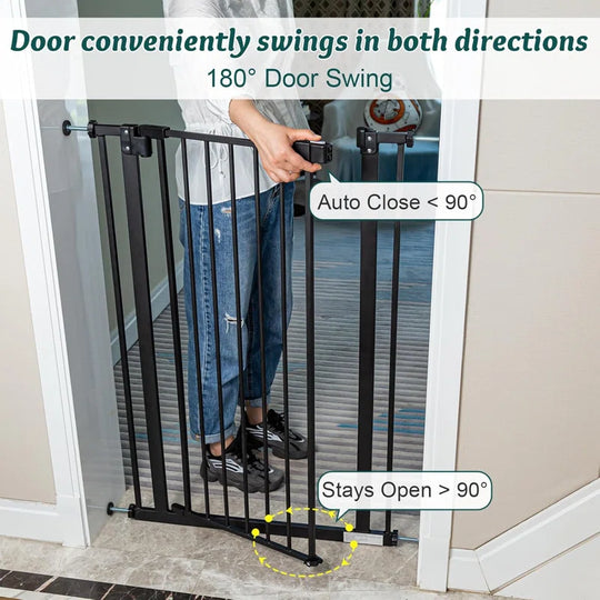 Carion Metal Adjustable Pressure Mounted Pet Gate