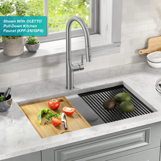 Kore Workstation Undermount Stainless Steel Kitchen Sink