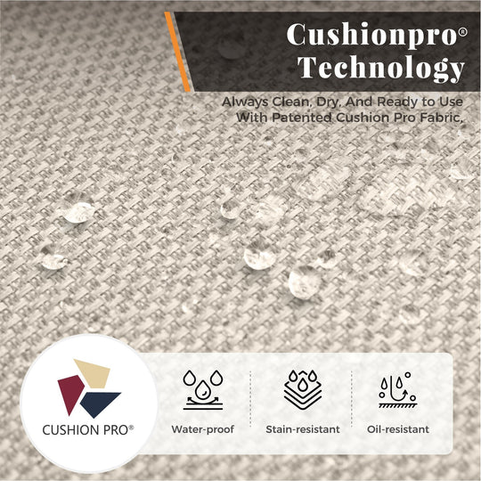 MAISON ARTS 5/7 Pieces Outdoor Dining Set, round Table and Woven Wicker Dining Chairs with Cushions