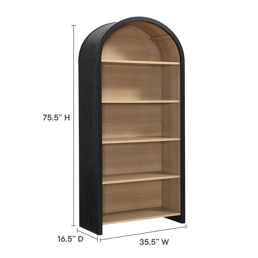 Evie Arched Bookcase Display Cabinet