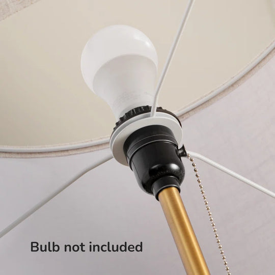 Salcido Electroplated Traditional Solid Wood Floor Lamp