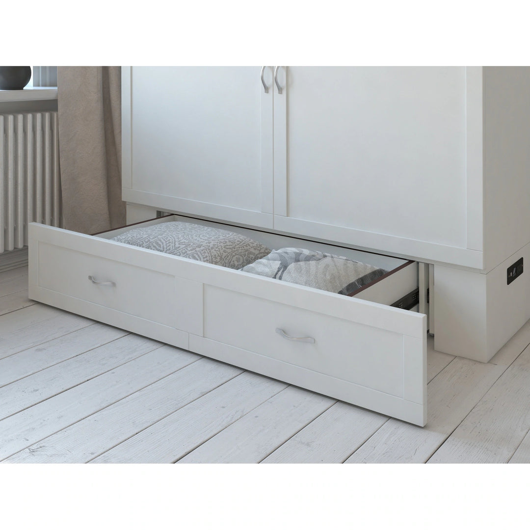 Hamilton Murphy Bed Chest with Mattress and Storage Drawer