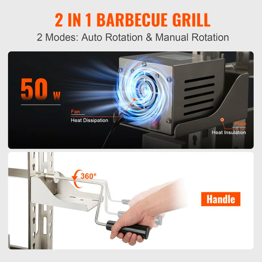 Single Burner Freestanding Wood Burning Gas Grill