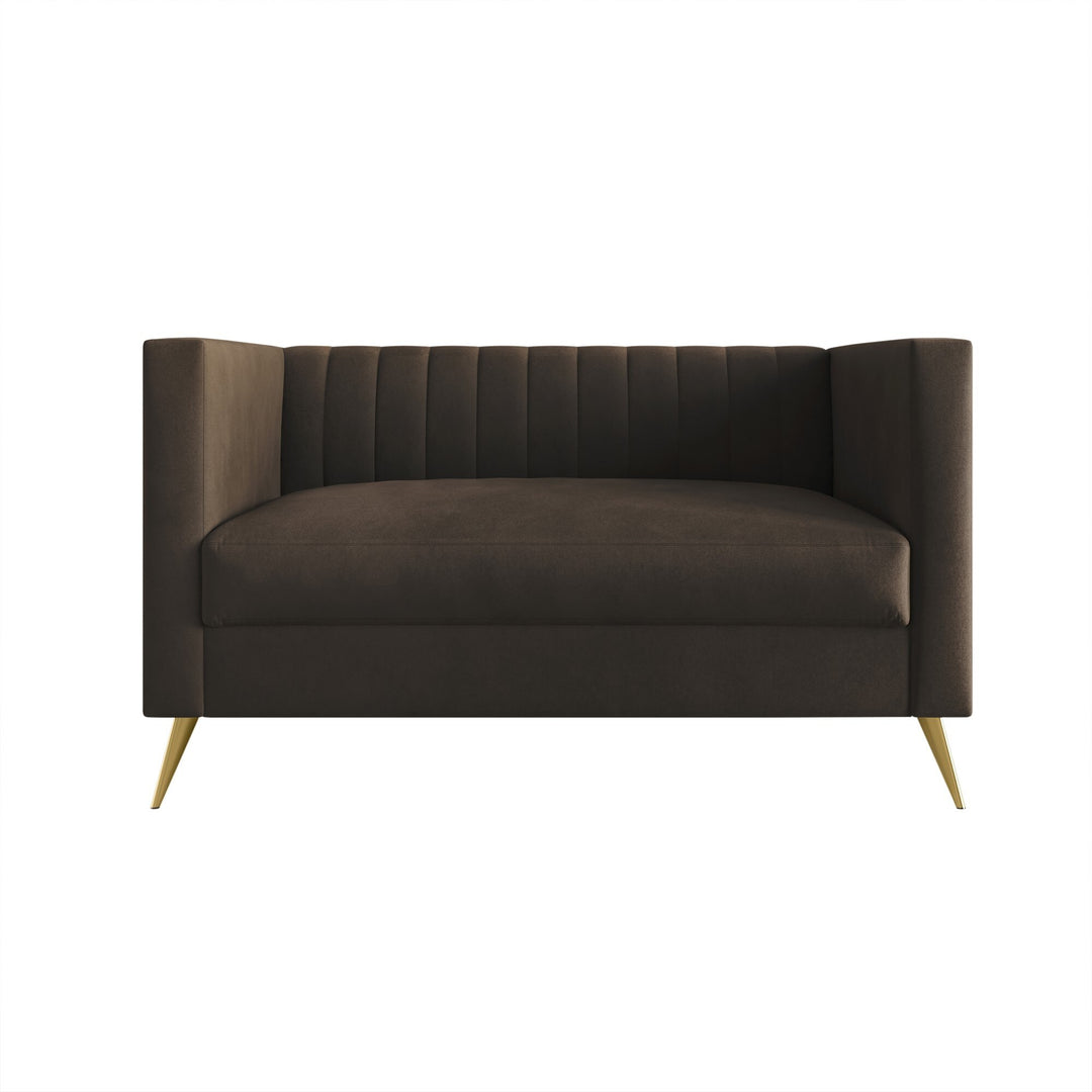 Clayfell Weiss Velvet Square Arm Chair/ Loveseat/ Sofa