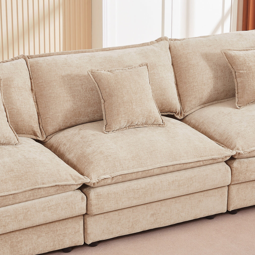 Modular Sectional Sofa, 102 Inch L Shaped Couch Set for Living Room