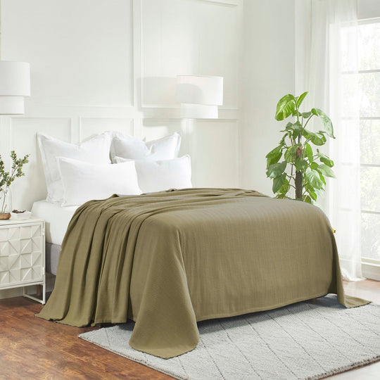 Metro Zig-Zag Chevron All-Season Bedding Cotton Blanket