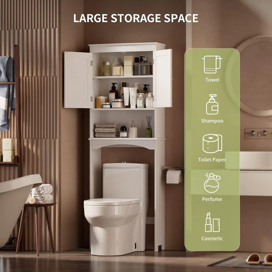 Bathroom Storage Cabinet, Toilet Storage Cabinet, Bathroom Shelf over the Toilet, Space Saver Toilet