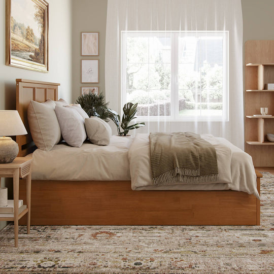 Madison Platform Bed with Matching Footboard & Trundle