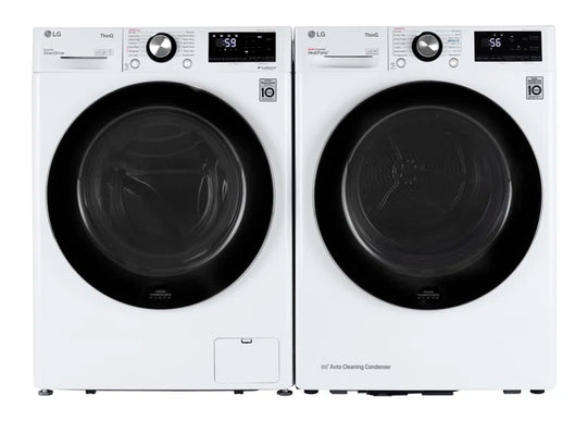 Smart Wi-Fi Enabled Compact Front Load Washer with Built-In Intelligence, White, 2.4 Cu. Ft.
