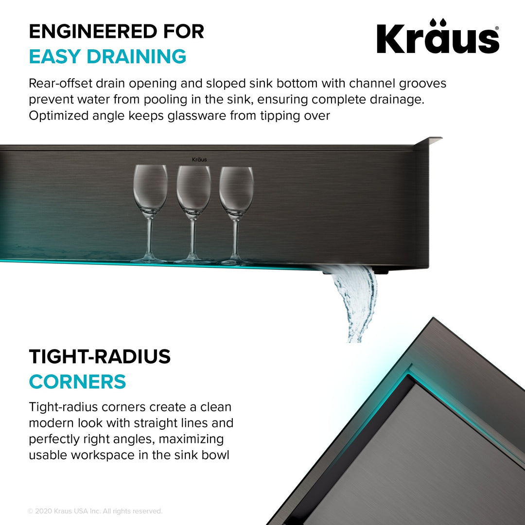 Kore Workstation Drop-In Stainless Steel Kitchen Sink