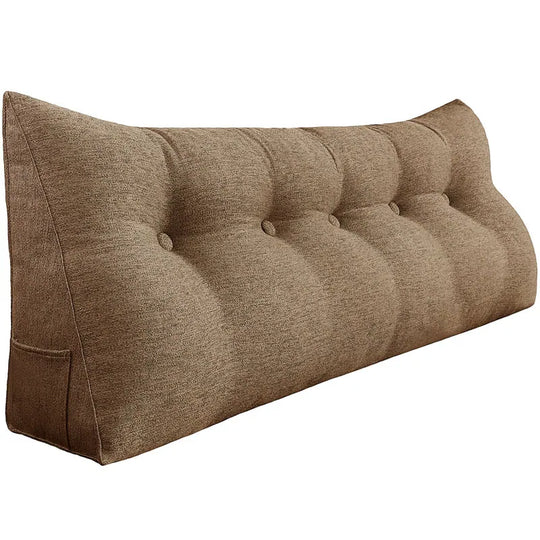 Bed Rest Wedge Reading Pillow Headboard Back Support Cushion