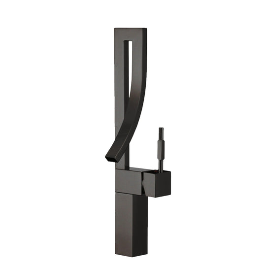 Single Handle Bathroom Faucet for Single Hole Brass Vessel Mixer Tap - Faucet Height: 17 1/2" Spout Height: 8"