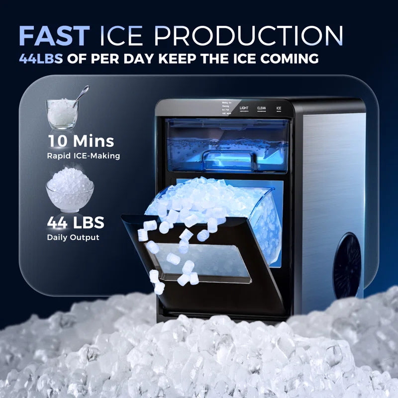45 Lbs. Daily Nugget Ice Maker Countertop