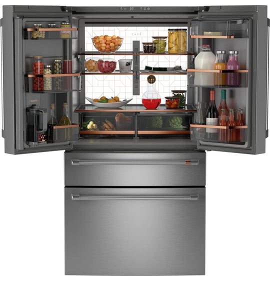 ENERGY STAR 23.2 Cu. Ft. Smart Counter-Depth 4-Door French-Door Refrigerator with Dual-Dispense Autofill Pitcher